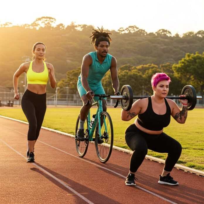Diverse Group Exercising