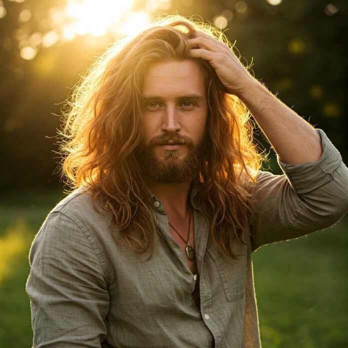 Confident man with thick, healthy hair.