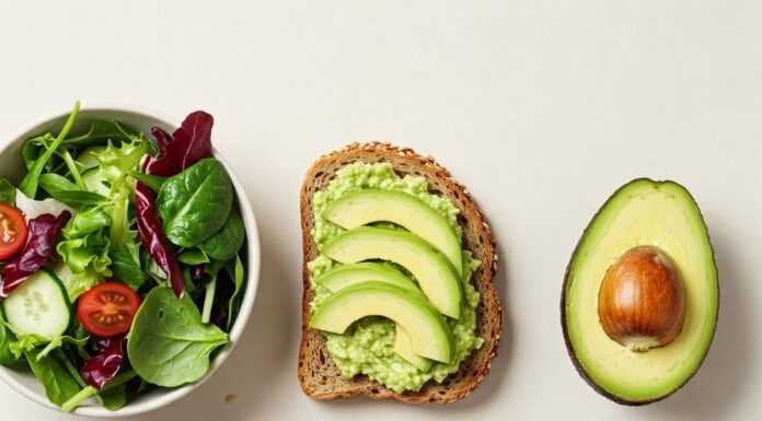 How to Lose Belly Fat Without Giving Up Your Favorite Foods Flat lay of healthy and delicious food items