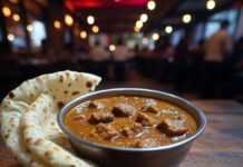 Muscle Building Diet Plan: My Messy Journey in India Without Supplements Steaming dal makhani with dumbbell paneer, half-torn roti.