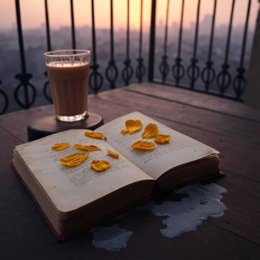 Turmeric and saffron spill, spiced fingers grasp packet.