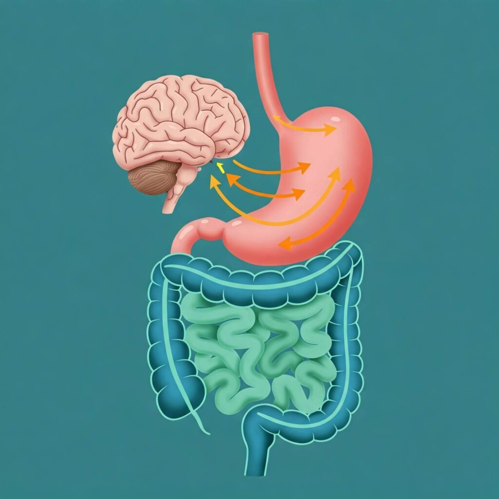 Gut-Brain Connection: Concise and uses the key term.