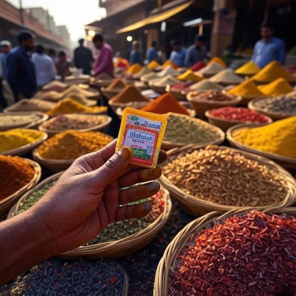Hectic hopeful vibe, Delhi market, shatavari in hand.