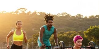 Diverse Group Exercising