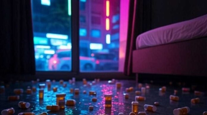 Best Multivitamins for Men Based on Your Age "Chaotic pill spill in monsoon-lit room."