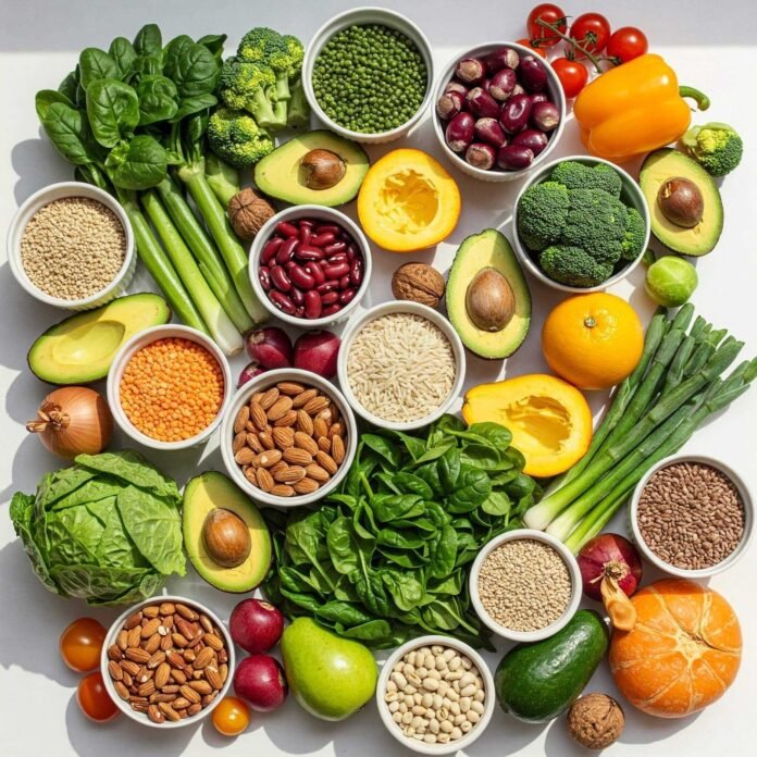 Plant-Based Ingredients Flat Lay