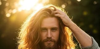 Confident man with thick, healthy hair.