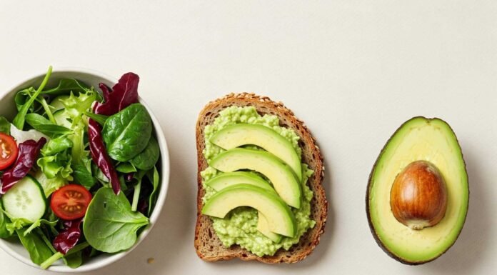 How to Lose Belly Fat Without Giving Up Your Favorite Foods Flat lay of healthy and delicious food items