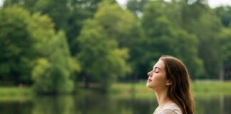 Calm Meditation by Lake