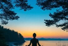 Meditation for Beginners: A Step-by-Step Starter Guide Meditating by serene shore